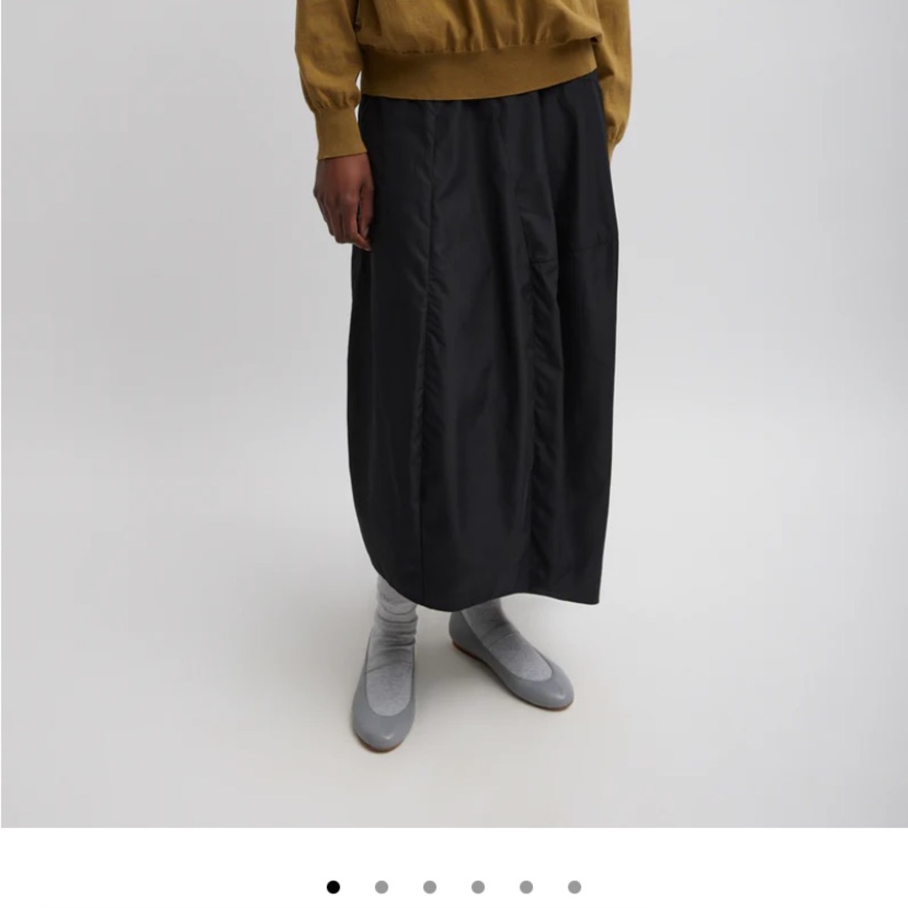 Tibi Nylon Asymmetrical Balloon Skirt